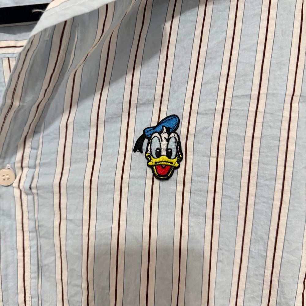 Donald Duck Patch Striped Shirt Harry Lambert for Zara x Disney - Picture 2 of 5
